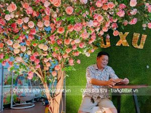 cây hoa hồng giả
