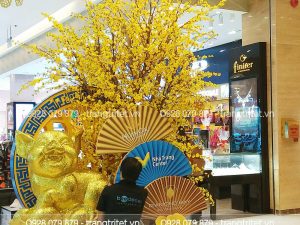 tiểu cảnh trang trí ngày tết